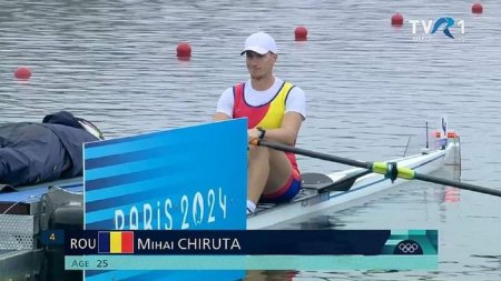 Team Romania - Canotorul Mihai Chiruta s-a calificat in sferturile de finala la simplu vasle