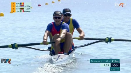 Team Romania - Echipajul de dublu rame masculin s-a calificat in semifinale la Jocurile Olimpice