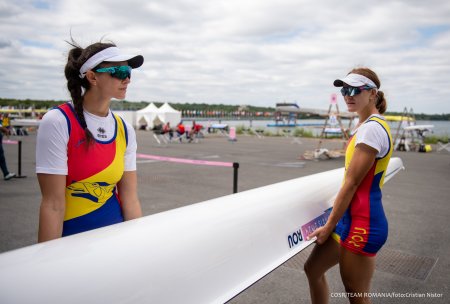 Victorie zdrobitoare pentru echipajul feminin de 8+1 in serii la canotaj. Calificare direct in finala cu cel mai bun timp