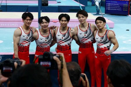 Japonia, campioana olimpica la gimnastica in concursul masculin pe echipe