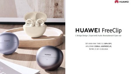 Castile HUAWEI FreeClip te conecteaza cu vara: Iesi in evidenta si bucura-te de confort