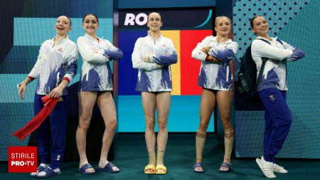 Echipa feminina a Romaniei la gimnastica, locul 7 in finala de la Jocurile Olimpice. SUA este campioana olimpica