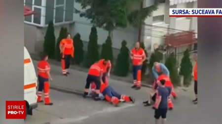 Un tanar fugarit de mai multi barbati a intrat in curtea SJA Suceava si a cerut un par, cu care sa se apere de agresori