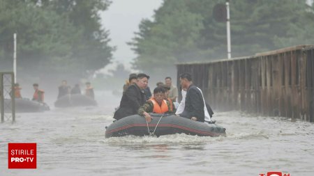 Inundatii apocaliptice in Coreea de Nord. Seul: 1.500 de morti, elicoptere de salvare prabusite. Kim Jong Un refuza ajutorul