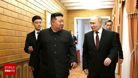 Vladimir Putin l-a asigurat pe liderul nord-coreean Kim Jong Un de sprijinul sau dupa inundatiile din iulie