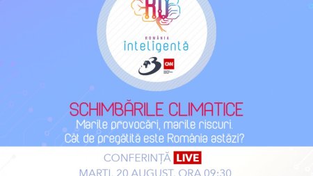 Conferinta nationala Romania Inteligenta SCHIMBARILE CLIMATICE - Marile provocari, marile riscuri. Cat de pregatita este Romania astazi?