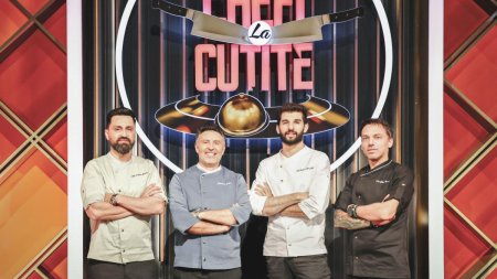 Concurentii Chefi la cutite se lupta din sezonul 14 pentru un premiu si mai valoros: 30.000 de euro plus un stagiu la restaurantul Retroscena, cu o stea Michelin