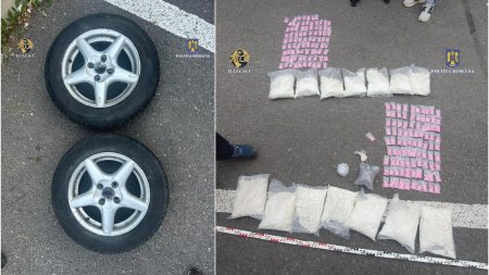 Cum au fost prinsi trei traficanti din Cluj chiar inainte sa distribuie drogurile la Untold: 14 kg de psihoactive, in rotile de rezerva