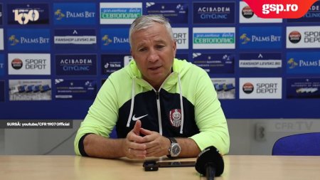 Conferinta de presa CFR Cluj » Dan Petrescu prefateaza duelul cu Maccabi Petah Tikva din Conference League: Sansele sunt egale maine, 50% - 50%