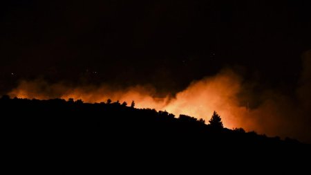 Incendiu de vegetatie in Grecia. Pompierii romani actioneaza in apropierea localitatii Varnava