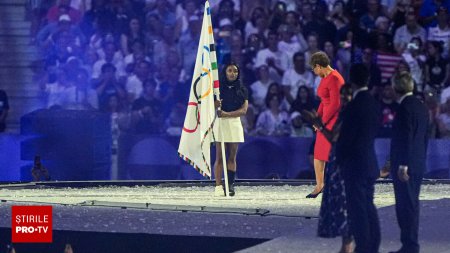 Simone Biles a purtat o gheata ortopedica la ceremonia de inchidere a JO. Care este motivul. FOTO