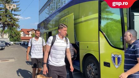 Petrolul Ploiesti - U Cluj » Autocarele celor doua echipe au ajuns la stadion