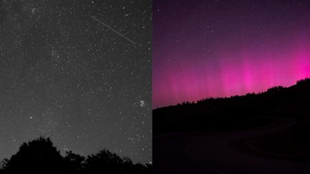 <span style='background:#EDF514'>PERSEIDELE</span> si aurora boreala au facut spectacol pe cer pentru a doua noapte la rand. Imagini inedite din mai multe zone ale tarii