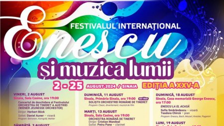 Festivalul International Enescu si muzica lumii - concert la Sala Casino din Sinaia