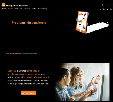 Acceleratorul <span style='background:#EDF514'>ORANGE</span> Fab deschide un nou apel de proiecte dedicat startup-urilor din Romania. Una dintre prioritatile programului este sprijinirea startup-urilor care au solutii bazate pe AI din domenii de importanta strategica: securitate cibernetica, retele de telecomunicatii si experienta oferita clientilor