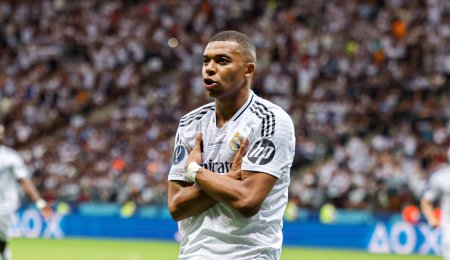 Kylian Mbappe a marcat la debutul pentru Real Madrid, in Supercupa Europei