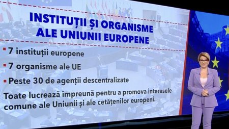 Institutii si organisme ale Uniunii Europene. 60.000 de <span style='background:#EDF514'>FUNCTIONARI PUBLICI</span> din UE lucreaza pentru 450 de milioane de europeni