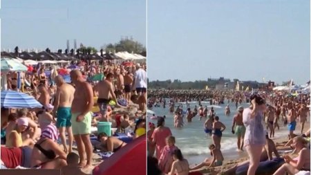 Statiunile din Constanta sunt pline ochi de turisti in minivacanta de Sfanta Maria. Peste 200.000 de romani petrec pe litoral