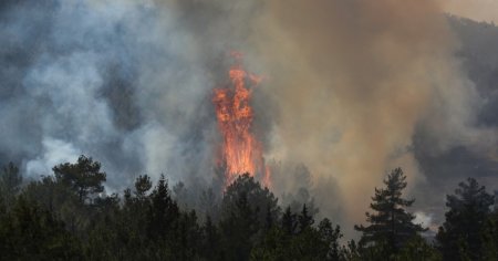 Mobilizare de amploare in Turcia. Avioane, elicoptere si 1.400 de pompieri lupta impotriva incendiilor din nord-vestul tarii VIDEO