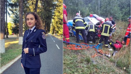 Cine este politista de 21 de ani care a murit in accidentul de la Brasov. Europol: Gradul de protectie al autospecialei e minim