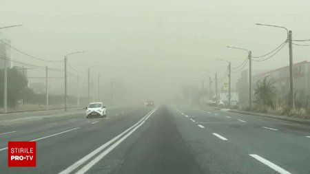 Un nor de cenusa a facut aerul greu de respirat la intrarea in municipiul Craiova