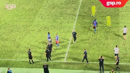 FCSB vs. Poli Iasi 0-1. Baba Alhassan si Pantiru s-au dus glont la al 4-lea oficial la finalul meciului » Arbitrul a fost stropit la intrarea in tunel