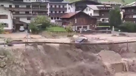 Imagini apocaliptice in Austria, dupa ploi torentiale record. Haos in Viena din cauza inundatiilor