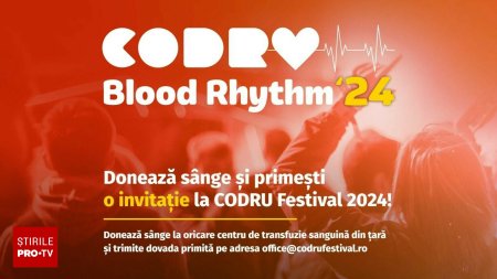 CODRU Festival extinde campania de donare de sange Blood Rhythm la nivel national