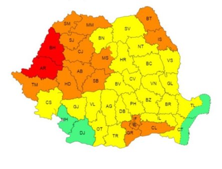 In judetele Arad si Bihor, cod rosu de canicula pentru a opta zi consecutiv