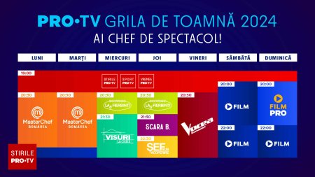 Grila de toamna PRO TV. Super-productia de comedie 