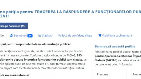 Sistemul care confera imunitate functionarilor publici. FACIAS spune STOP acestor abuzuri