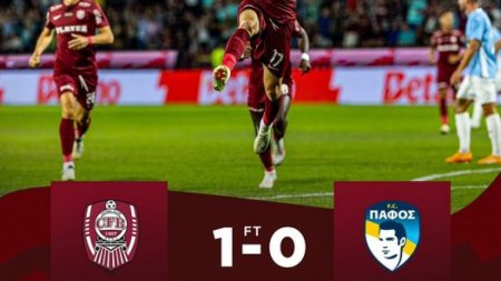 Victorie la limita pentru CFR Cluj, 1-0 cu FC Pafos, in play-off-ul Conference League