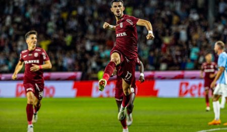 CFR Cluj face un pas mic spre grupele Conference League, victorie in zece oameni