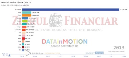 Judetele-magnet pentru investitorii straini in ultimii 10 ani: cum s-au impartit cele 50 mld. euro investitii straine care au intrat in Romania in ultima decada