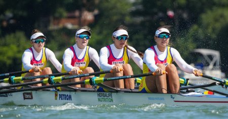 Medalie de aur si nou record mondial pentru Romania la Campionatele Mondiale de canotaj Under23