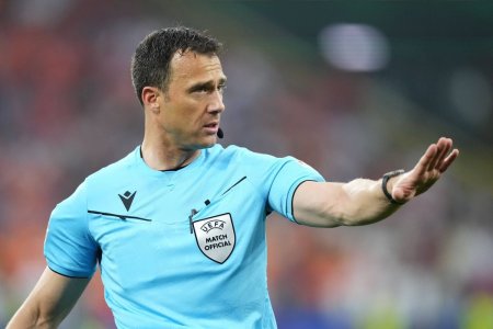 FCSB va fi arbitrata in returul cu LASK Linz de centralul care a dezavantajat Romania la Euro 2024 » Amintiri neplacute pentru ros-albastri