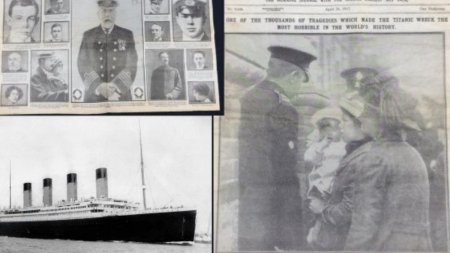 Un ziar vechi de 112 ani despre scufundarea Titanicului a fost descoperit surprinzator intr-un sifonier