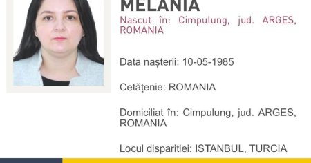 O romanca este data disparuta dupa ce ar fi plecat in vacanta, in Turcia, si nu s-a mai intors