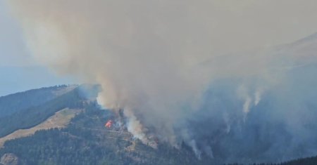 Incendiu major in muntii Parang! Care sunt traseele pe care turistii trebuie sa le evite