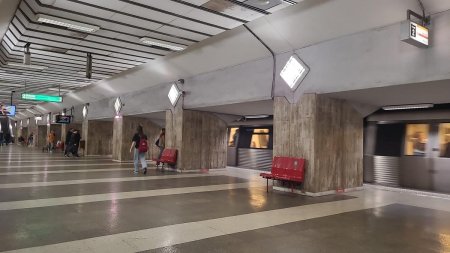 Un barbat de 31 de ani, pe calea de rulare, intr-o statie de metrou!