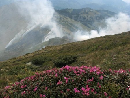 Un nou incendiu a izbucnit in Masivul Parang