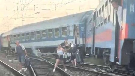 Un tren Cluj-Budapesta a deraiat aproape de gara Keleti. Traficul feroviar este dat peste cap