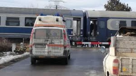 Accident feroviar in Giurgiu: La fata locului au ajuns echipaje de pompieri si ambulanta