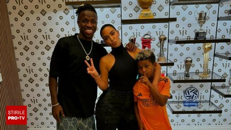 Kim Kardashian si fiul ei de 8 ani, in vizita la Vinicius Junior. Cum s-au fotografiat cei trei | GALERIE FOTO