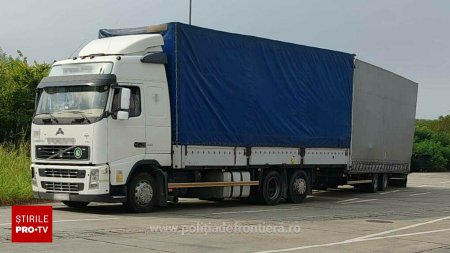 Un roman care transporta pal in Italia este cercetat dupa ce politistii din Arad i-au controlat TIR-ul. Ce au gasit de fapt