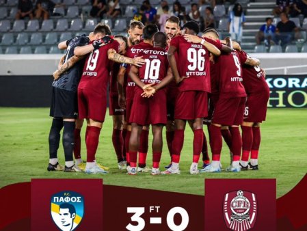 CFR Cluj a luat bataie in Cipru si a ratat calificarea in grupele Conference League