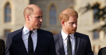 Printii William si Harry au asistat impreuna la funeraliile unei rude apropiate a Printesei Diana