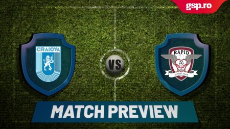 Match Preview » Universitatea Craiova vs. Rapid » Etapa 8 din Superliga