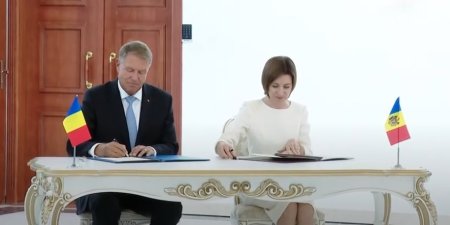 Klaus Iohannis: Am semnat cu Maia Sandu o declaratie comuna privind rezilienta Republicii Moldova