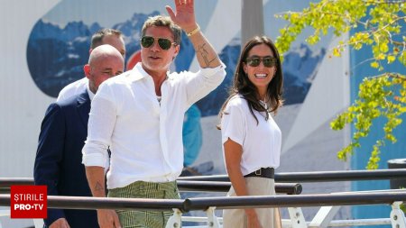 Brad Pitt, aparitie alaturi de Ines de Ramon la Venetia, inainte de Festivalul de Film. Cum au fost vazuti. GALERIE FOTO